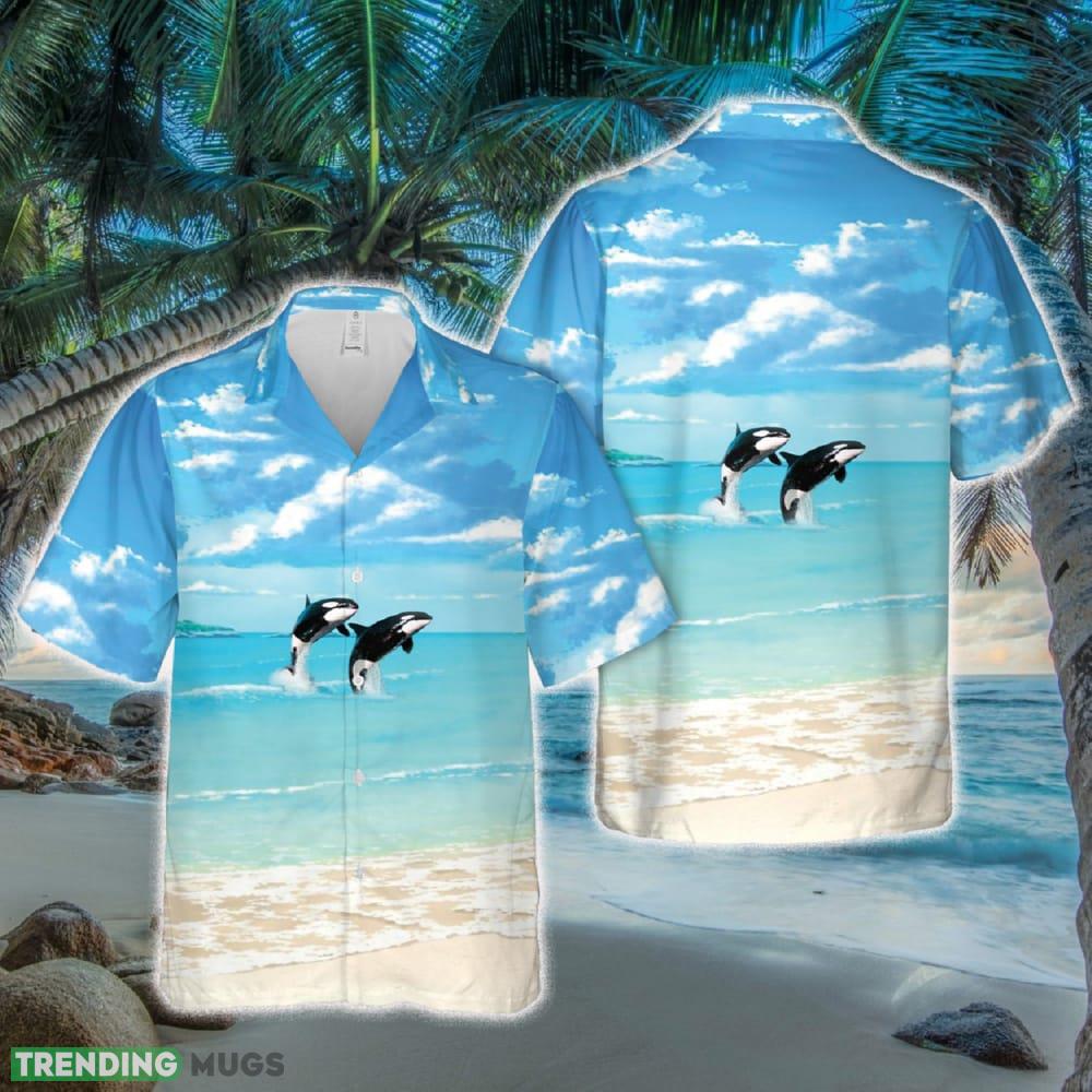 Orcas (Killer Whales) Hawaiian Shirt - Orcas (Killer Whales) Hawaiian Shirt Orcas (Killer Whales) Hawaiian Shirt - Orcas (Killer Whales) Hawaiian Shirt