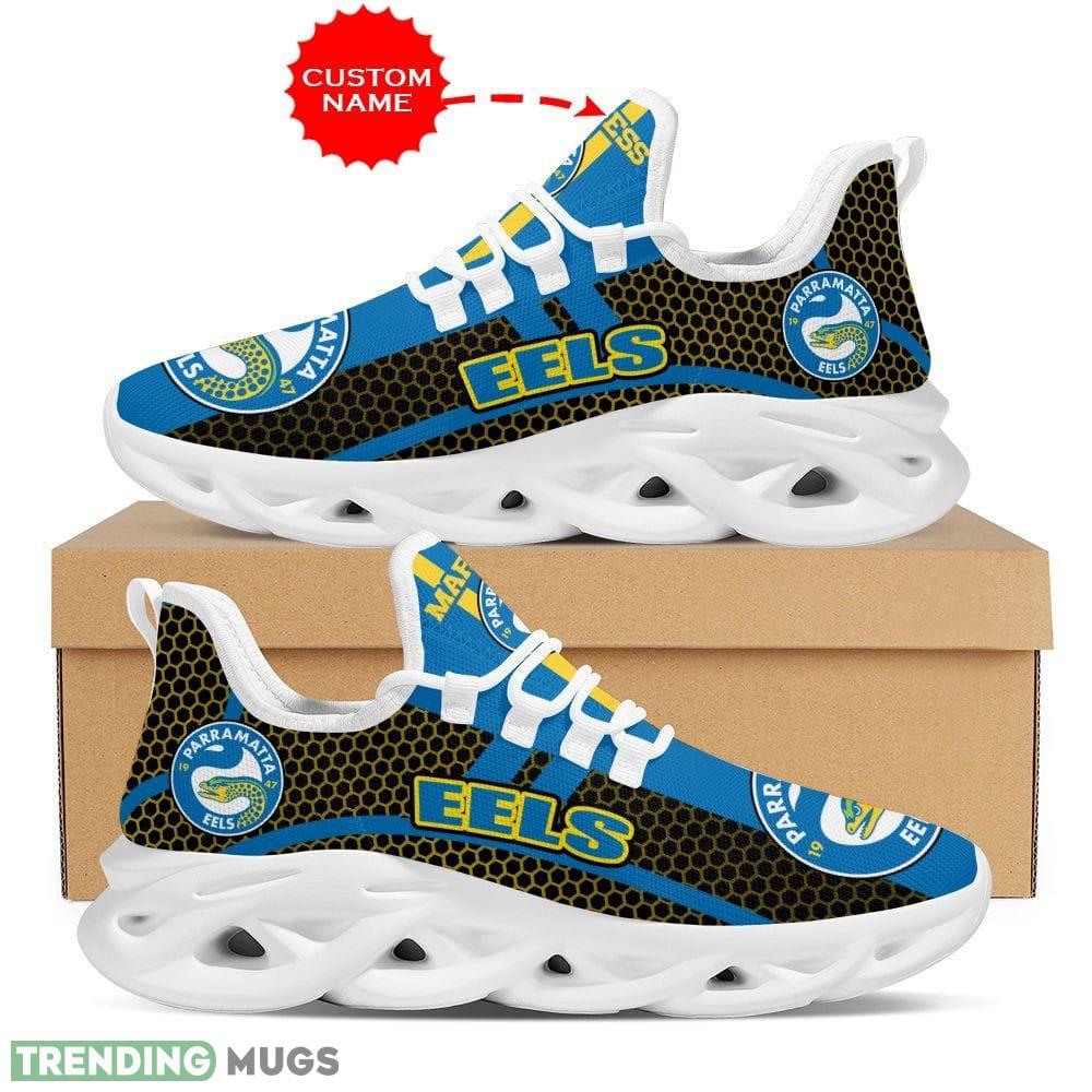 Parramatta Eels Summer Custom Name Max Soul Shoes Luxury NRL Clunky For Men Women Gift For Fans Max Soul Parramatta Eels Summer Custom Name Max Soul Shoes Luxury NRL Clunky For Men Women Gift For Fans Max Soul