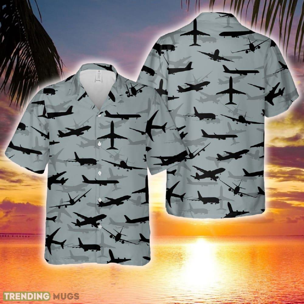 Passenger Jets Silhouette Hawaiian Shirt - Passenger Jets Silhouette Hawaiian Shirt Passenger Jets Silhouette Hawaiian Shirt - Passenger Jets Silhouette Hawaiian Shirt