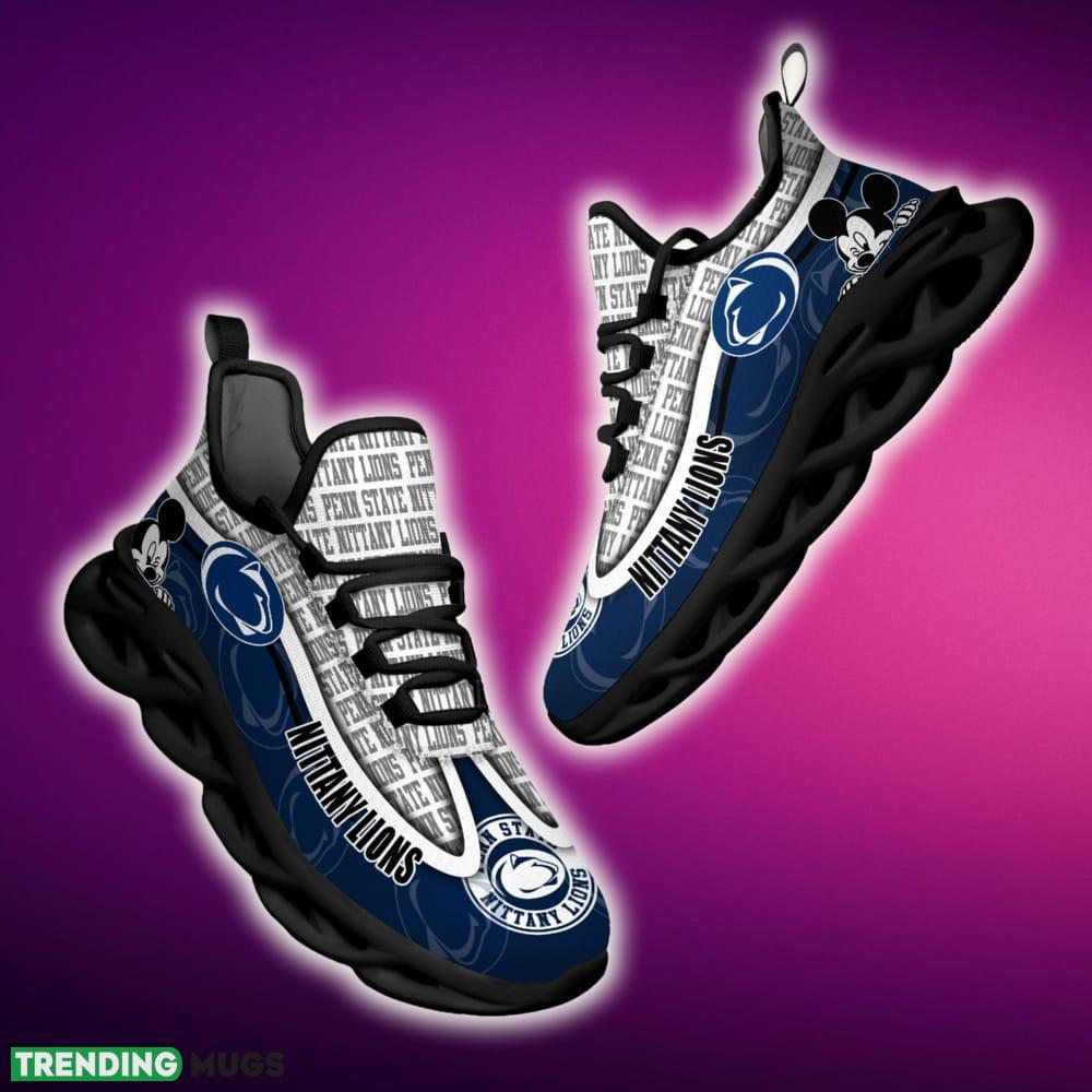 Penn State Nittany Lions Black And White Visual Sports Sneakers Ideas For Men And Women Gift Max Soul Shoes - Penn State Nittany Lions Black And White Clunky Sneakers For Fans This Season, Custom Sport Shoes_1 Penn State Nittany Lions Black And White Visual Sports Sneakers Ideas For Men And Women Gift Max Soul Shoes - Penn State Nittany Lions Black And White Clunky Sneakers For Fans This Season, Custom Sport Shoes_1
