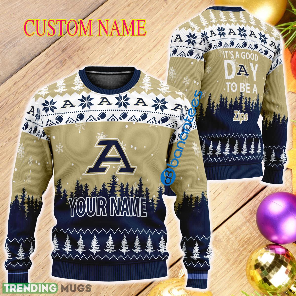 Personalized It A Good Day To Be A Akron Zips Knitted Christmas 3D Sweater - Personalized It A Good Day To Be A Akron Zips Knitted Christmas 3D Sweater Personalized It A Good Day To Be A Akron Zips Knitted Christmas 3D Sweater - Personalized It A Good Day To Be A Akron Zips Knitted Christmas 3D Sweater