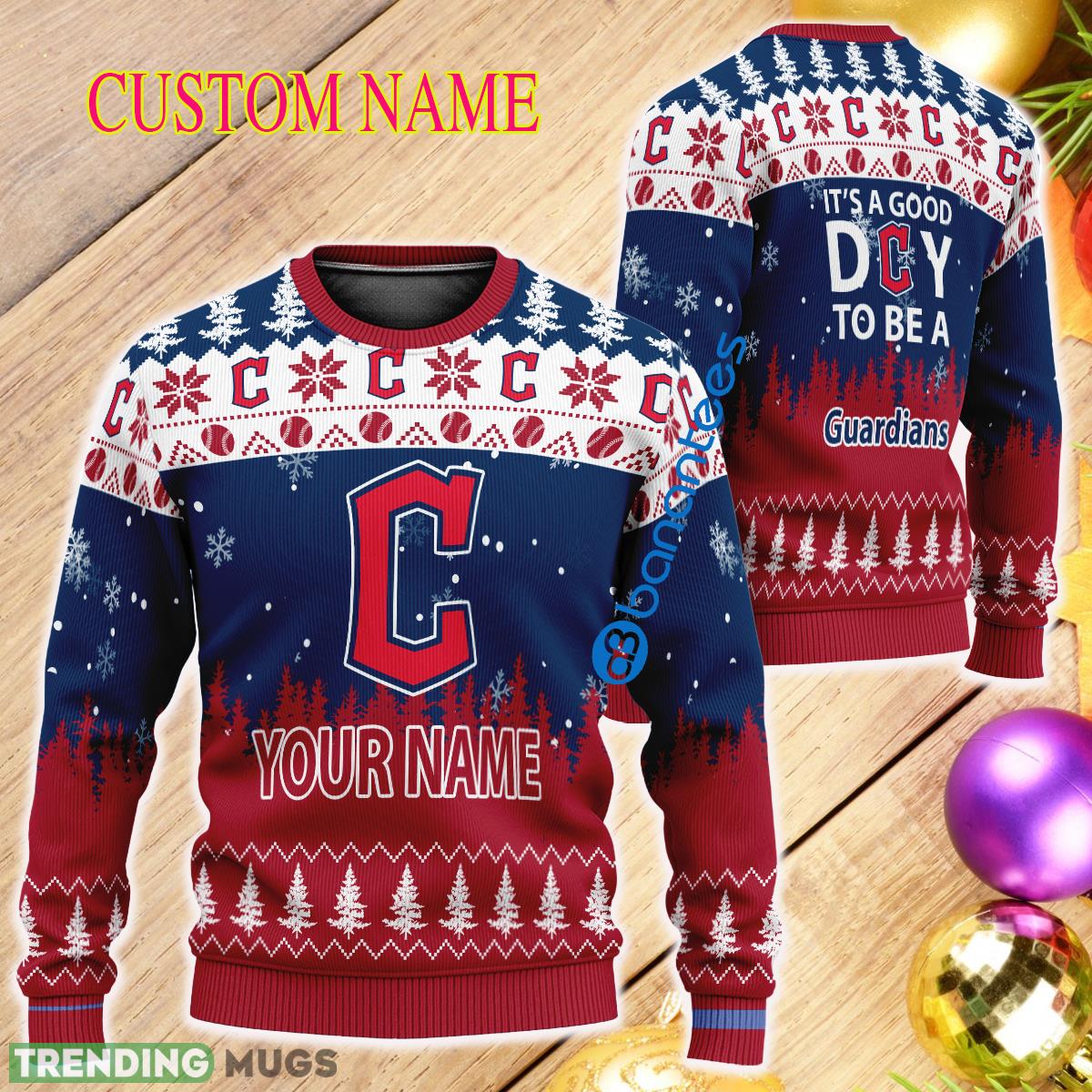 Personalized It A Good Day To Be A Cleveland Guardians Knitted Christmas 3D Sweater - Personalized It A Good Day To Be A Cleveland Guardians Knitted Christmas 3D Sweater