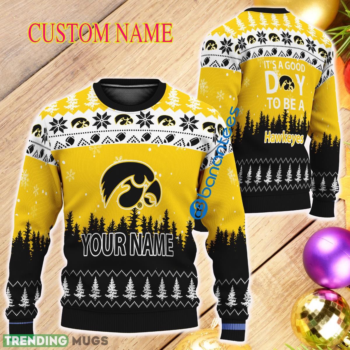 Personalized It A Good Day To Be A Iowa Hawkeyes Ugly Christmas Sweater AOP - Personalized It A Good Day To Be A Iowa Hawkeyes Ugly Christmas Sweater AOP Personalized It A Good Day To Be A Iowa Hawkeyes Ugly Christmas Sweater AOP - Personalized It A Good Day To Be A Iowa Hawkeyes Ugly Christmas Sweater AOP