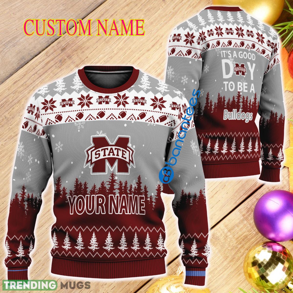 Personalized It A Good Day To Be A Mississippi State Bulldogs Ugly Christmas Sweater AOP - Personalized It A Good Day To Be A Mississippi State Bulldogs Ugly Christmas Sweater AOP Personalized It A Good Day To Be A Mississippi State Bulldogs Ugly Christmas Sweater AOP - Personalized It A Good Day To Be A Mississippi State Bulldogs Ugly Christmas Sweater AOP