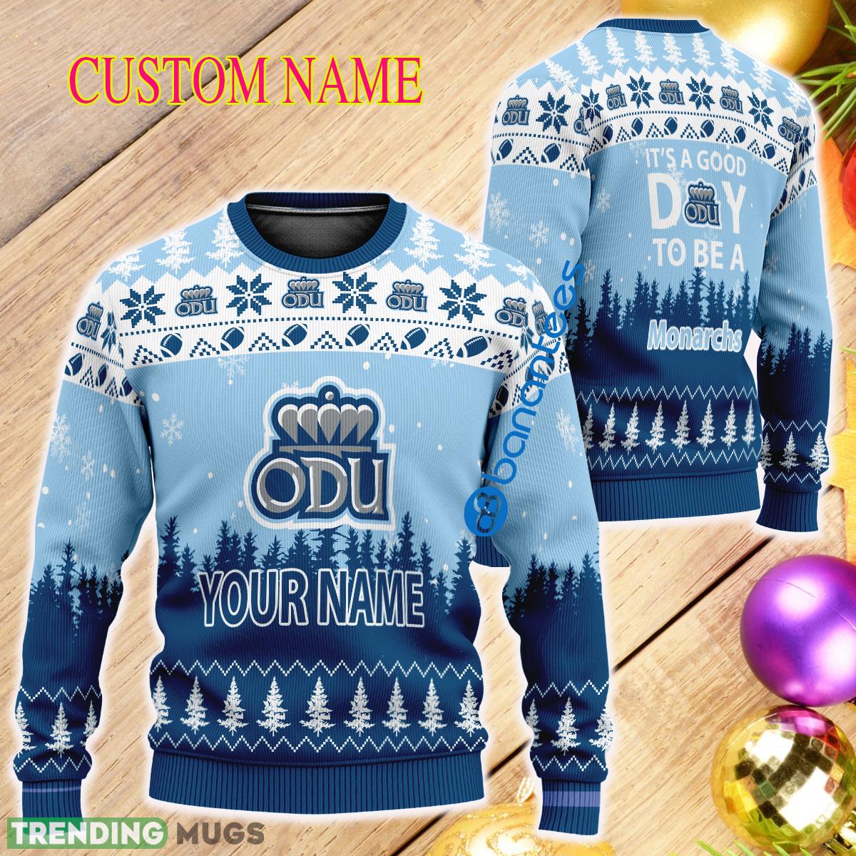Personalized It A Good Day To Be A Old Dominion Monarchs Knitted Christmas Sweater - Personalized It A Good Day To Be A Old Dominion Monarchs Knitted Christmas Sweater Personalized It A Good Day To Be A Old Dominion Monarchs Knitted Christmas Sweater - Personalized It A Good Day To Be A Old Dominion Monarchs Knitted Christmas Sweater
