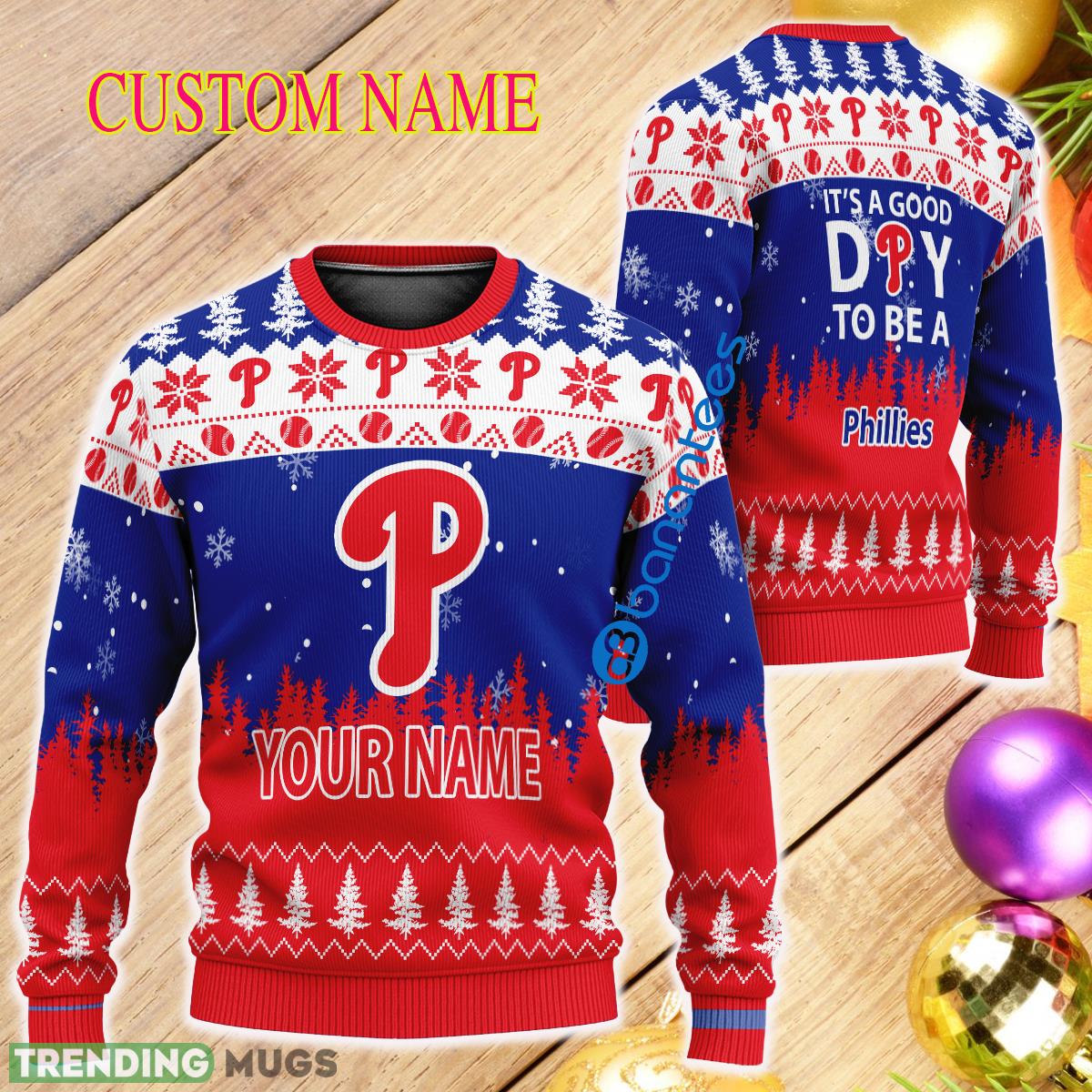 Personalized It A Good Day To Be A Philadelphia Phillies Ugly Christmas Sweater - Personalized It A Good Day To Be A Philadelphia Phillies Ugly Christmas Sweater Personalized It A Good Day To Be A Philadelphia Phillies Ugly Christmas Sweater - Personalized It A Good Day To Be A Philadelphia Phillies Ugly Christmas Sweater