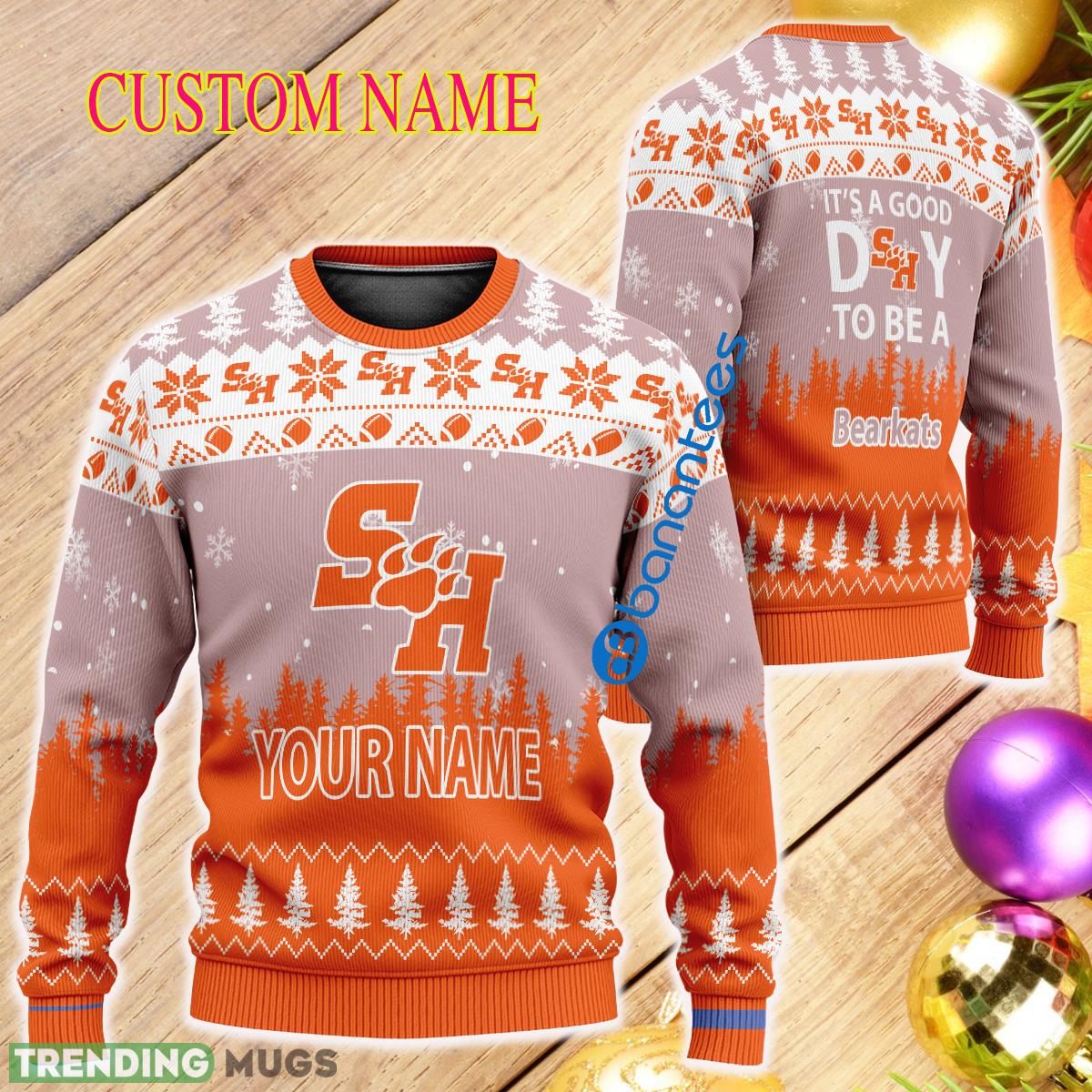 Personalized It A Good Day To Be A Sam Houston Bearkats Ugly Christmas Sweater - Personalized It A Good Day To Be A Sam Houston Bearkats Ugly Christmas Sweater Personalized It A Good Day To Be A Sam Houston Bearkats Ugly Christmas Sweater - Personalized It A Good Day To Be A Sam Houston Bearkats Ugly Christmas Sweater