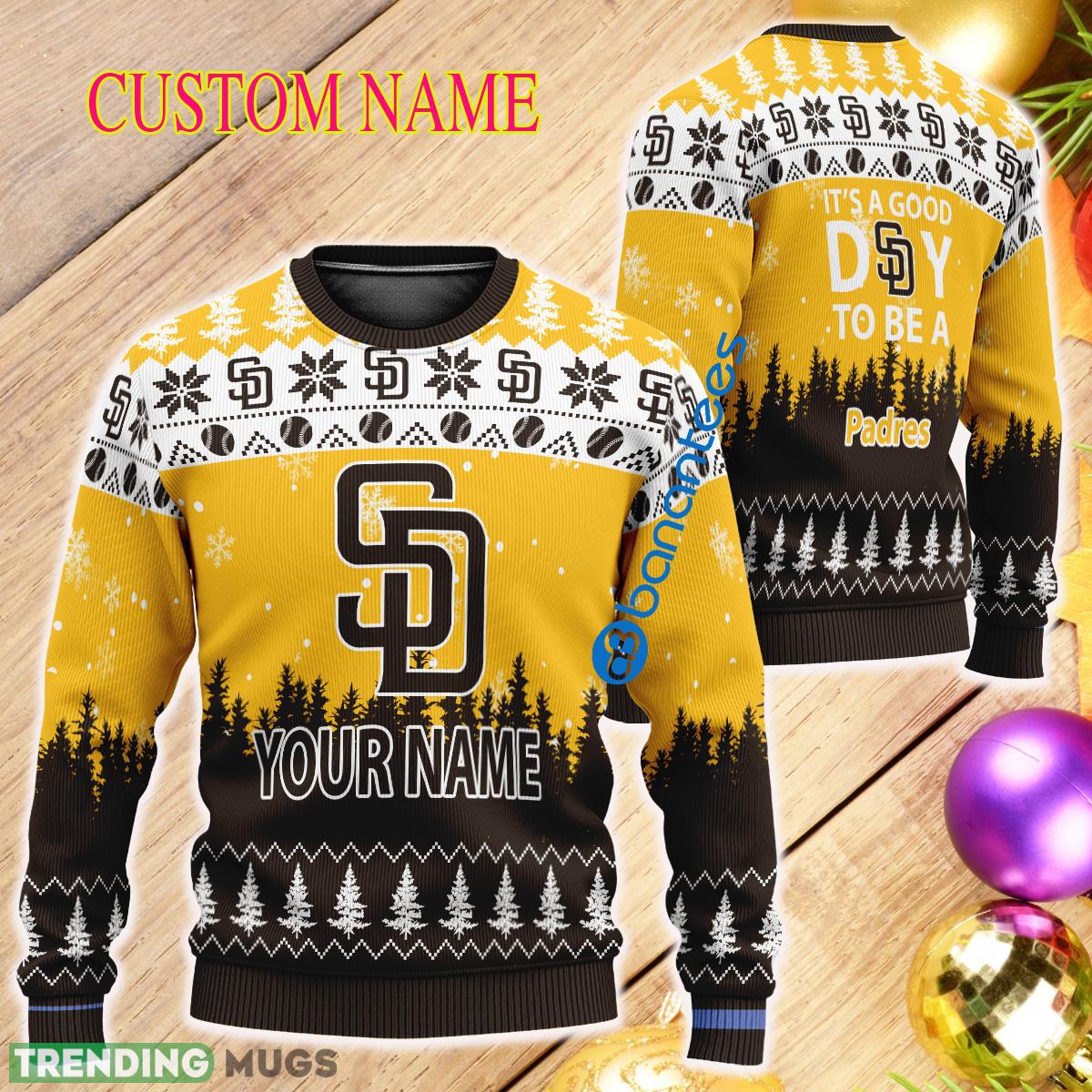 Personalized It A Good Day To Be A San Diego Padres Ugly Christmas 3D Sweater - Personalized It A Good Day To Be A San Diego Padres Ugly Christmas 3D Sweater Personalized It A Good Day To Be A San Diego Padres Ugly Christmas 3D Sweater - Personalized It A Good Day To Be A San Diego Padres Ugly Christmas 3D Sweater