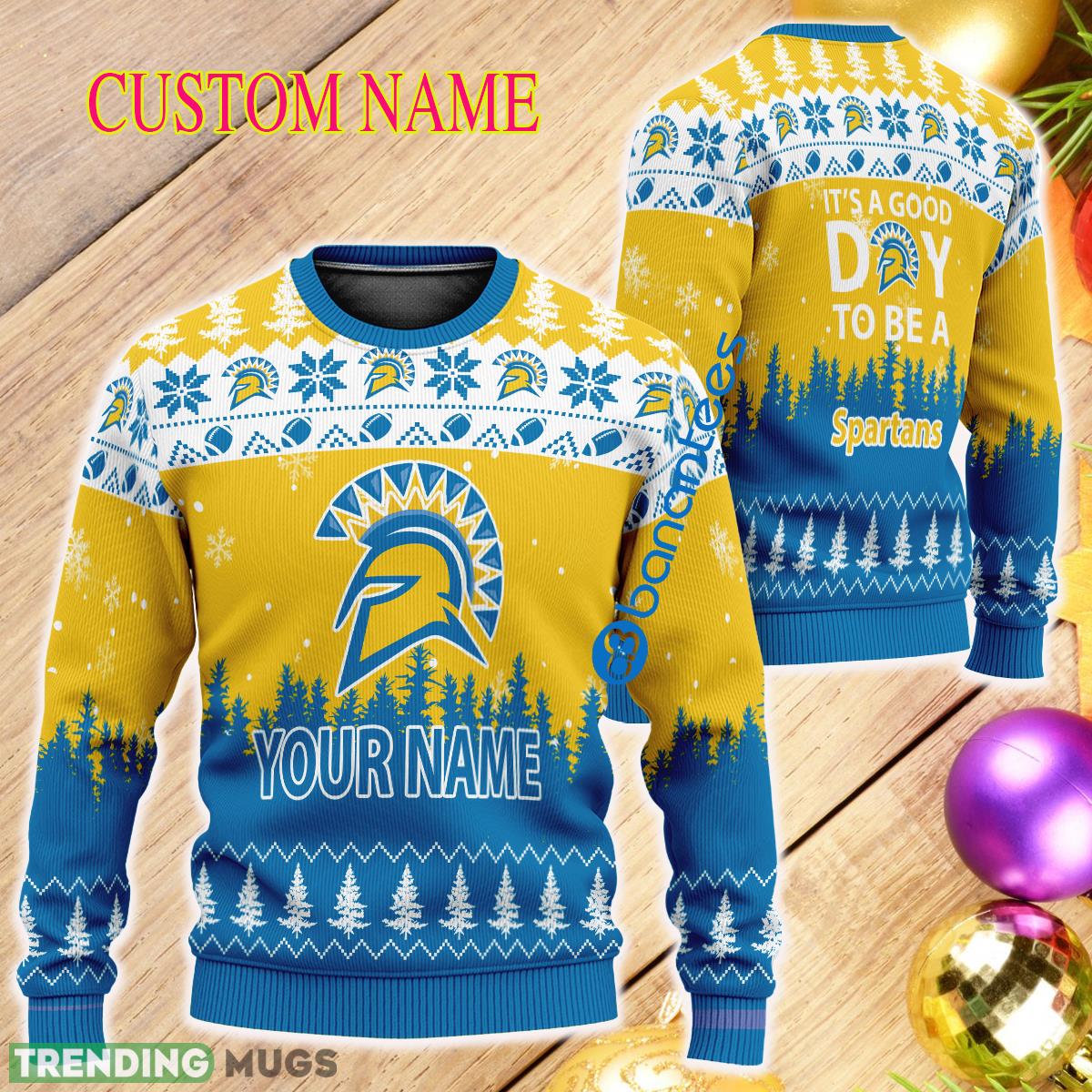 Personalized It A Good Day To Be A San Jose State Spartans Ugly Xmas 3D Sweater - Personalized It A Good Day To Be A San Jose State Spartans Ugly Xmas 3D Sweater Personalized It A Good Day To Be A San Jose State Spartans Ugly Xmas 3D Sweater - Personalized It A Good Day To Be A San Jose State Spartans Ugly Xmas 3D Sweater