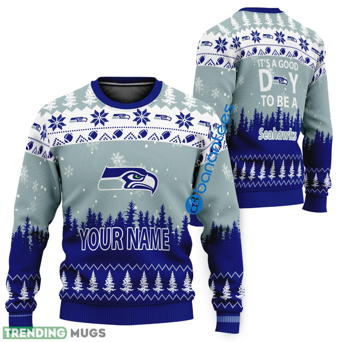 Personalized It A Good Day To Be A Seattle Seahawks Knitted Christmas Sweater - Personalized It A Good Day To Be A Seattle Seahawks Knitted Christmas Sweater Personalized It A Good Day To Be A Seattle Seahawks Knitted Christmas Sweater - Personalized It A Good Day To Be A Seattle Seahawks Knitted Christmas Sweater