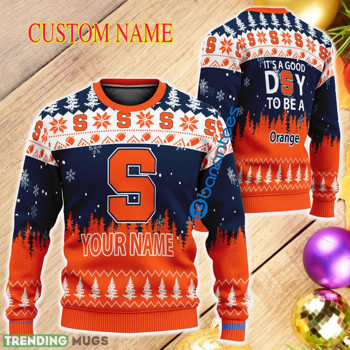 Personalized It A Good Day To Be A Syracuse Orange Knitted Christmas Sweater - Personalized It A Good Day To Be A Syracuse Orange Knitted Christmas Sweater Personalized It A Good Day To Be A Syracuse Orange Knitted Christmas Sweater - Personalized It A Good Day To Be A Syracuse Orange Knitted Christmas Sweater