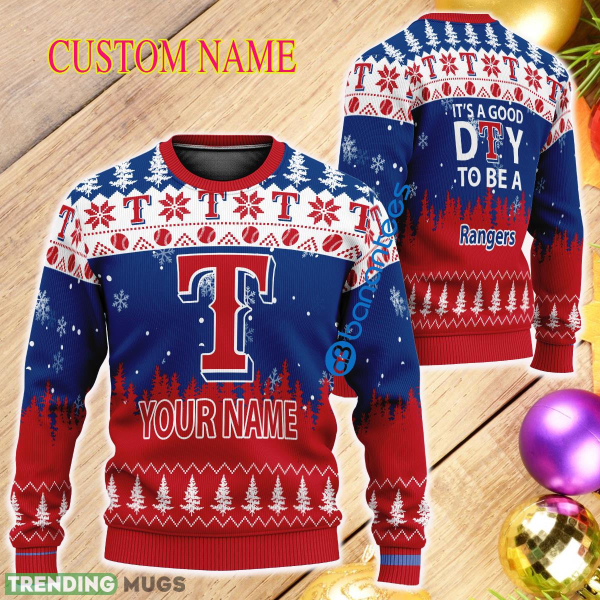 Personalized It A Good Day To Be A Texas Rangers Knitted Christmas Sweater AOP - Personalized It A Good Day To Be A Texas Rangers Knitted Christmas Sweater AOP Personalized It A Good Day To Be A Texas Rangers Knitted Christmas Sweater AOP - Personalized It A Good Day To Be A Texas Rangers Knitted Christmas Sweater AOP