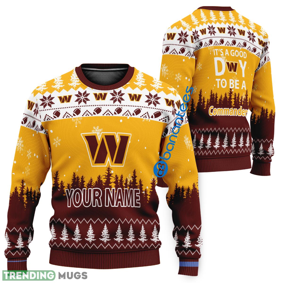 Personalized It A Good Day To Be A Washington Commanders Ugly Xmas Sweater - Personalized It A Good Day To Be A Washington Commanders Ugly Xmas Sweater Personalized It A Good Day To Be A Washington Commanders Ugly Xmas Sweater - Personalized It A Good Day To Be A Washington Commanders Ugly Xmas Sweater