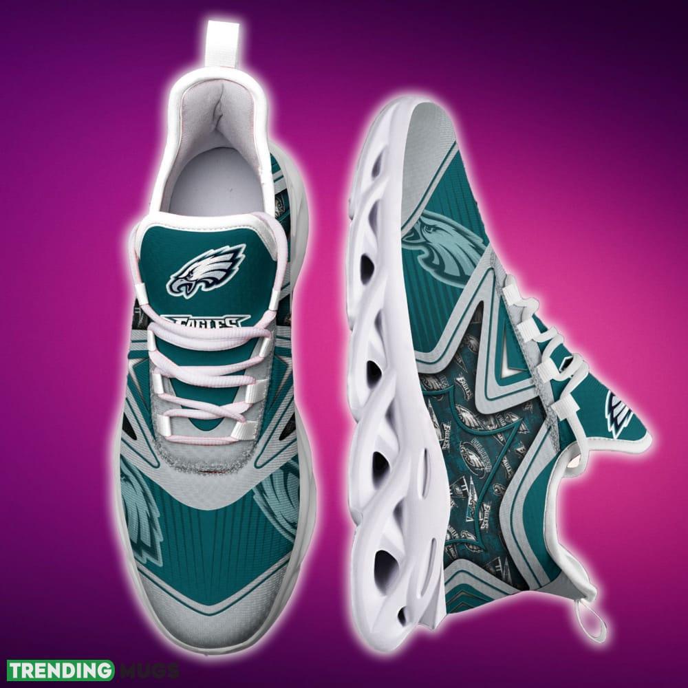 Philadelphia Eagles Black And White Monogram Sports Sneakers Ideas For Men And Women Gift Max Soul Shoes Max Soul Philadelphia Eagles Black And White Monogram Sports Sneakers Ideas For Men And Women Gift Max Soul Shoes Max Soul