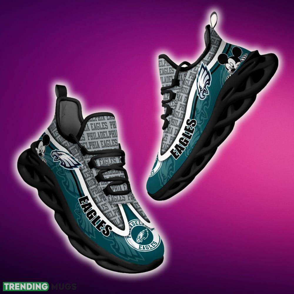 Philadelphia Eagles Black And White Symbolic Sports Sneakers Ideas For Men And Women Gift Max Soul Shoes - Philadelphia Eagles Black And White Clunky Sneakers For Fans This Season, Custom Sport Shoes_1 Philadelphia Eagles Black And White Symbolic Sports Sneakers Ideas For Men And Women Gift Max Soul Shoes - Philadelphia Eagles Black And White Clunky Sneakers For Fans This Season, Custom Sport Shoes_1