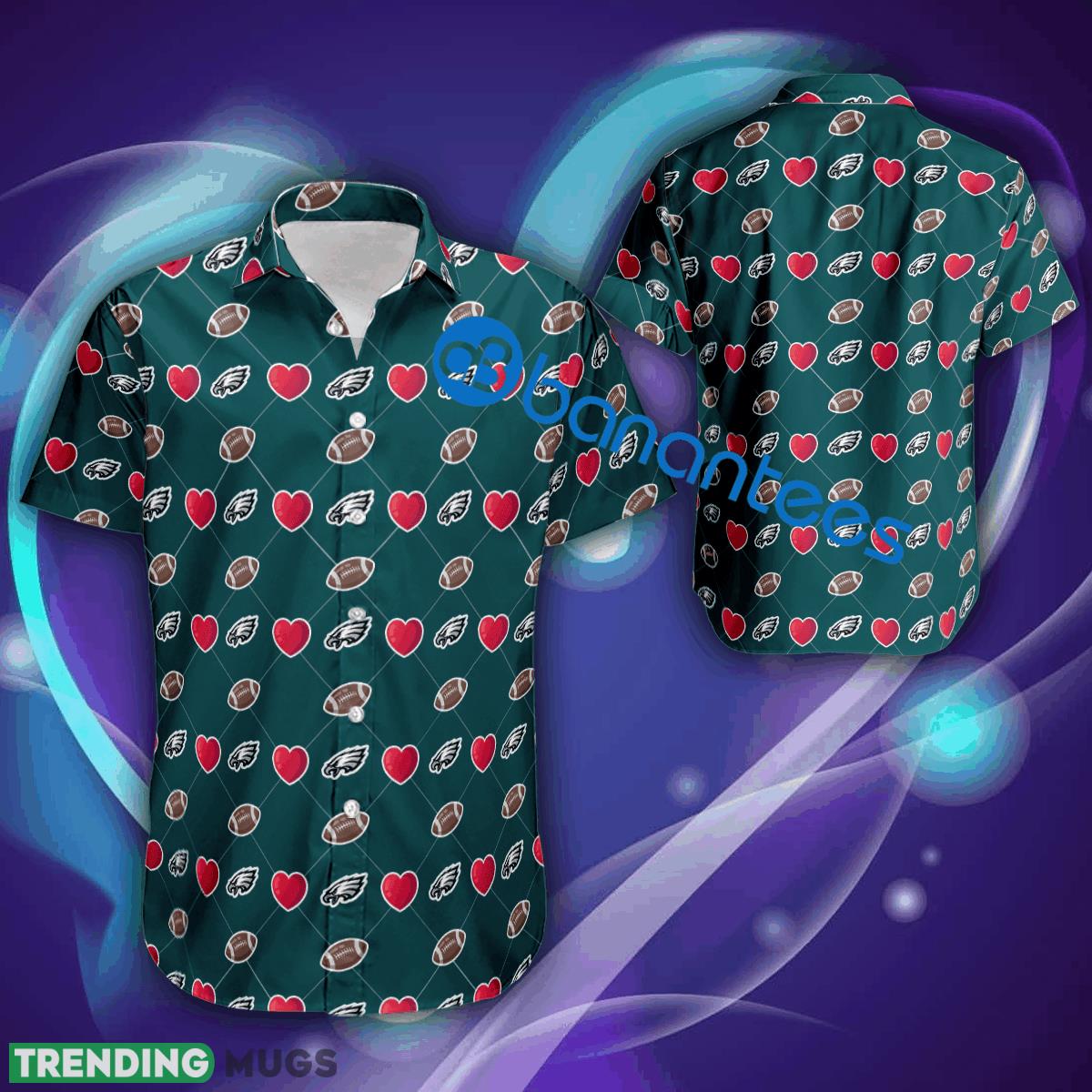 Philadelphia Eagles Logo Heart Pattern 3D Hawaiian Shirt Gift Valentines - Philadelphia Eagles Logo Heart Pattern 3D Hawaiian Shirt Gift Valentines Philadelphia Eagles Logo Heart Pattern 3D Hawaiian Shirt Gift Valentines - Philadelphia Eagles Logo Heart Pattern 3D Hawaiian Shirt Gift Valentines