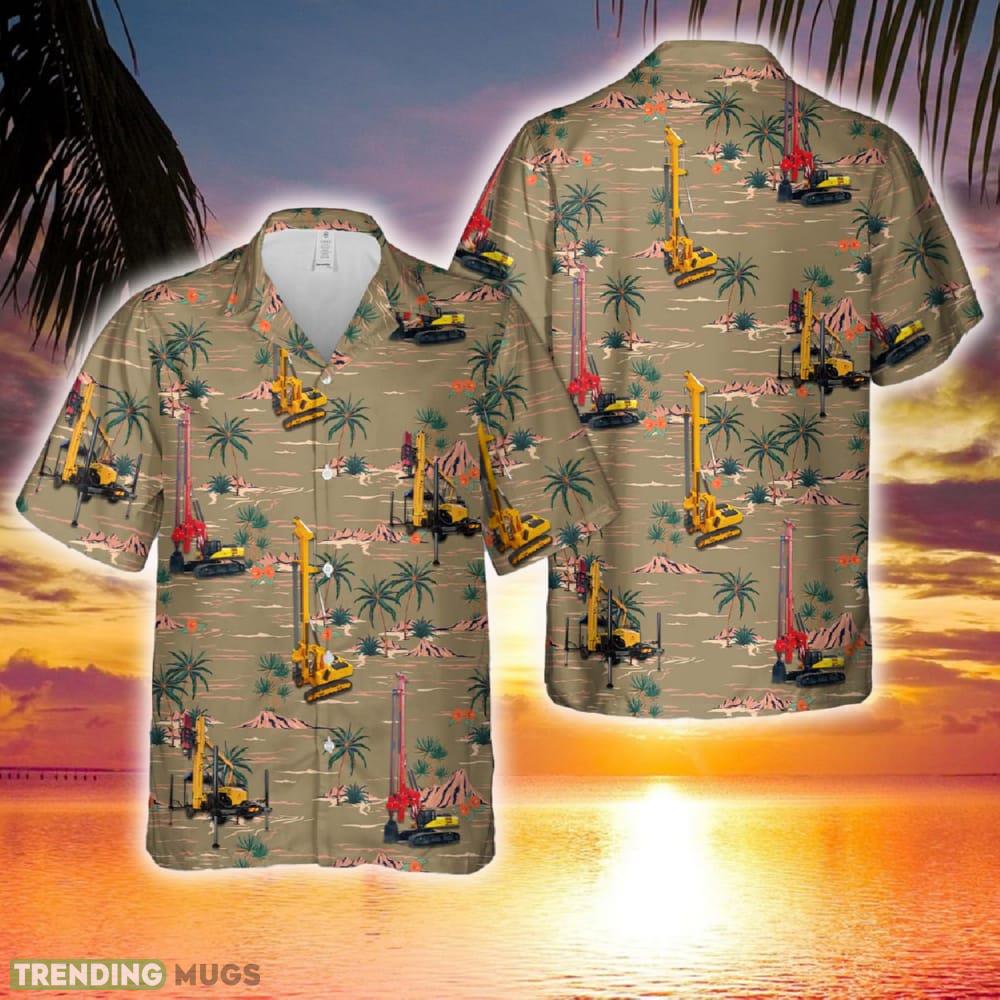 Pile Driving Machines Hawaiian Shirt - Pile Driving Machines Hawaiian Shirt Pile Driving Machines Hawaiian Shirt - Pile Driving Machines Hawaiian Shirt