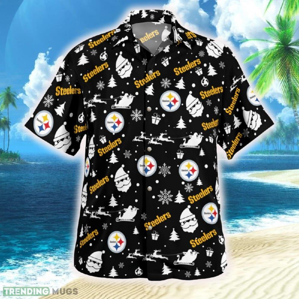 Pittsburgh Steelers Christmas Hawaiian Shirt Beach Gift Fans For Men And Women Hawaiian Shirt Pittsburgh Steelers Christmas Hawaiian Shirt Beach Gift Fans For Men And Women Hawaiian Shirt