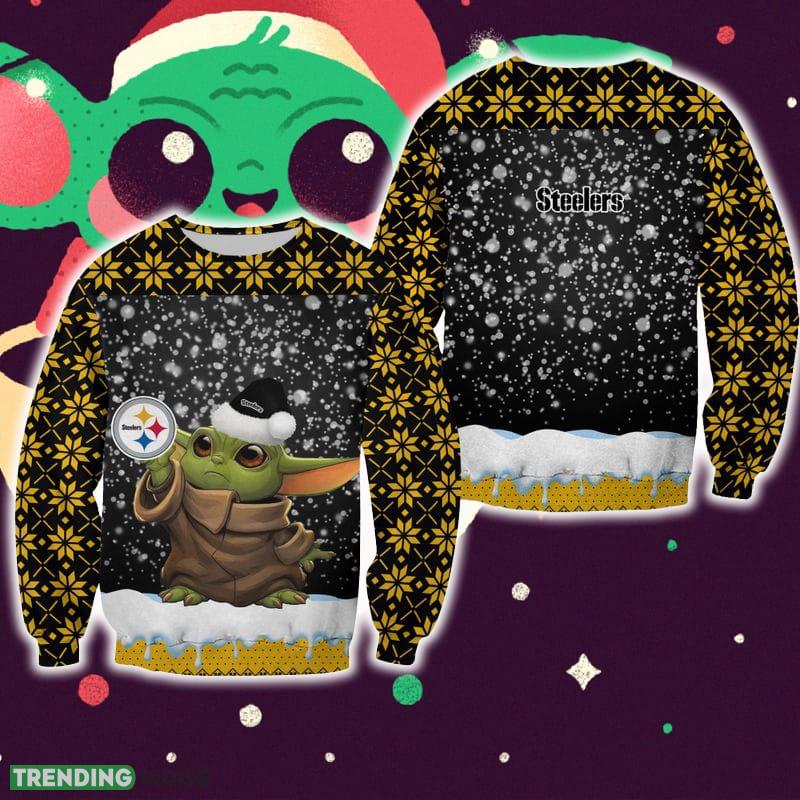 Pittsburgh Steelers Christmas Pattern Baby Yoda Sweater Best For Fans Gift Christmas - Pittsburgh Steelers Christmas Pattern Baby Yoda Sweater Best For Fans Gift Christmas Holidays Pittsburgh Steelers Christmas Pattern Baby Yoda Sweater Best For Fans Gift Christmas - Pittsburgh Steelers Christmas Pattern Baby Yoda Sweater Best For Fans Gift Christmas Holidays
