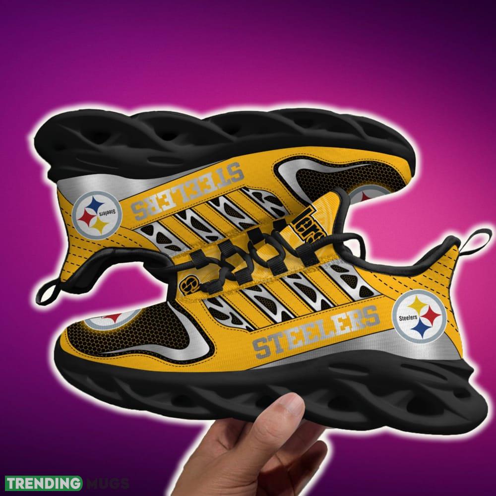 Pittsburgh Steelers Emblem Sports Sneakers Ideas For Men And Women Gift Max Soul Shoes - Pittsburgh Steelers Customized Clunky Shoes For Sports Enthusiasts H39618_1 Pittsburgh Steelers Emblem Sports Sneakers Ideas For Men And Women Gift Max Soul Shoes - Pittsburgh Steelers Customized Clunky Shoes For Sports Enthusiasts H39618_1
