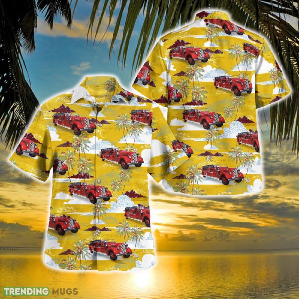 Plymouth, Massachusetts, Plymouth Fire Department 1940 Seagrave 65' Aerial Ladder Truck Hawaiian Shirt - Plymouth, Massachusetts, Plymouth Fire Department 1940 Seagrave 65' Aerial Ladder Truck Hawaiian Shirt Plymouth, Massachusetts, Plymouth Fire Department 1940 Seagrave 65' Aerial Ladder Truck Hawaiian Shirt - Plymouth, Massachusetts, Plymouth Fire Department 1940 Seagrave 65' Aerial Ladder Truck Hawaiian Shirt