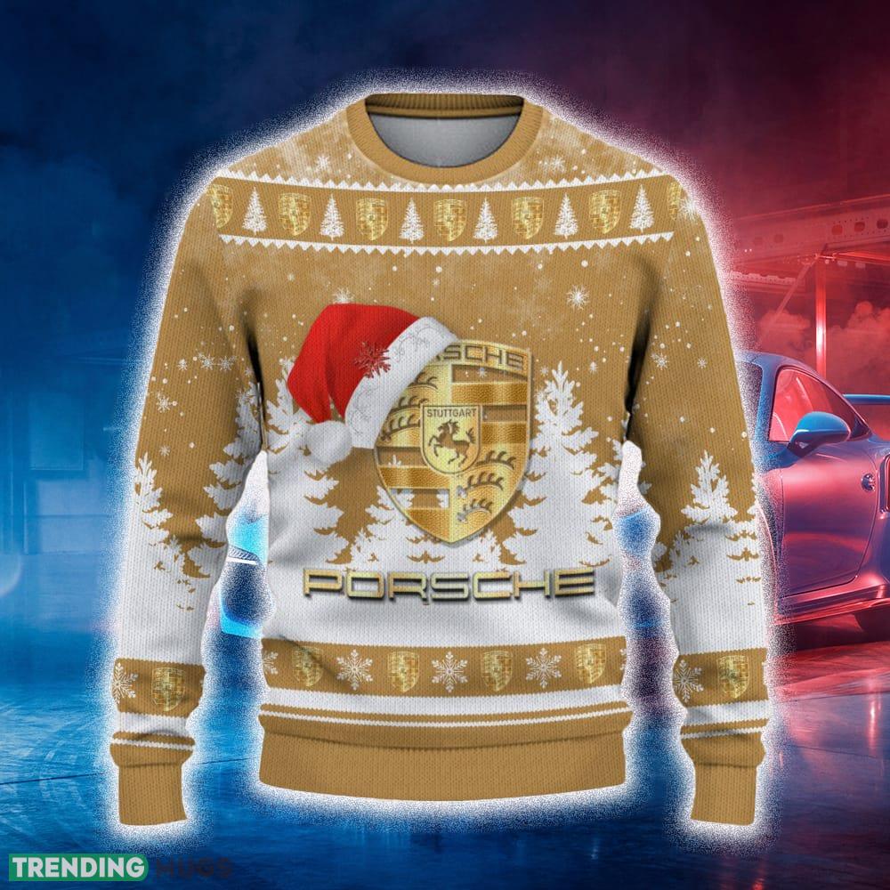 Porsche Ugly Christmas Sweater Tree Santa Hat Car For Fans Gift Familys Holidays - Porsche Ugly Christmas Sweater_2 Porsche Ugly Christmas Sweater Tree Santa Hat Car For Fans Gift Familys Holidays - Porsche Ugly Christmas Sweater_2