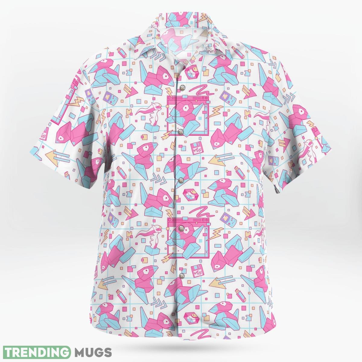 Porygon Pokemon 3D Hawaiian Shirt Gift For Fans Hawaiian Shirt Porygon Pokemon 3D Hawaiian Shirt Gift For Fans Hawaiian Shirt