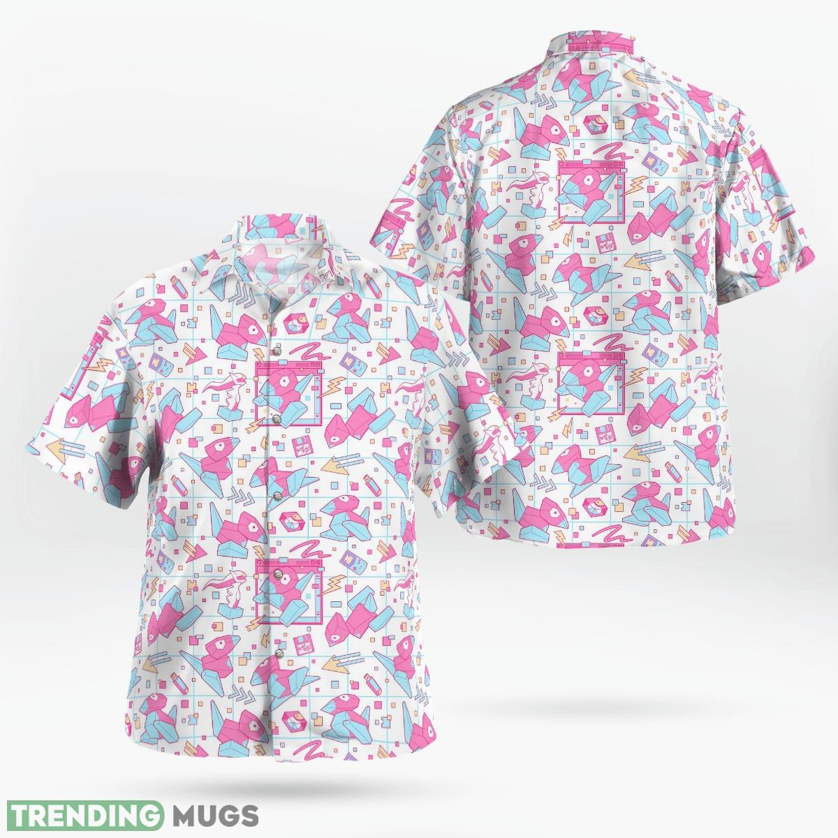 Porygon Pokemon 3D Hawaiian Shirt Gift For Fans - Porygon Pokemon Hawaiian Shirt_1 Porygon Pokemon 3D Hawaiian Shirt Gift For Fans - Porygon Pokemon Hawaiian Shirt_1