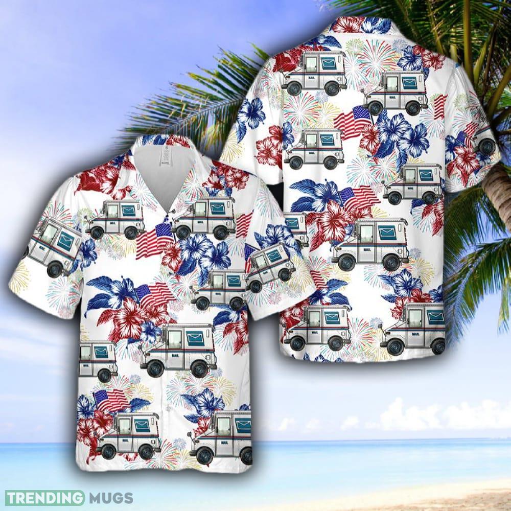 Postal Worker, 4th Of July Hawaiian Shirt - Postal Worker, 4th Of July Hawaiian Shirt Postal Worker, 4th Of July Hawaiian Shirt - Postal Worker, 4th Of July Hawaiian Shirt