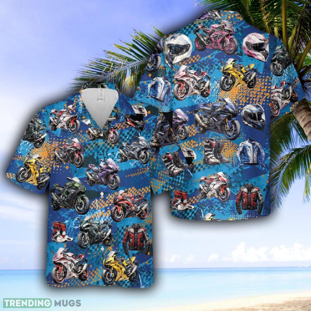 Racing Motorcycle Hawaiian Shirt - Racing Motorcycle Hawaiian Shirt Racing Motorcycle Hawaiian Shirt - Racing Motorcycle Hawaiian Shirt