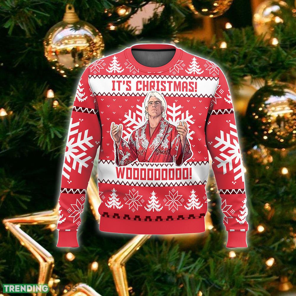 Ric Flair It’s Christmas Woooo Ugly Sweater Gift Christmas For Men And Women 3D Sweater Ric Flair It’s Christmas Woooo Ugly Sweater Gift Christmas For Men And Women 3D Sweater