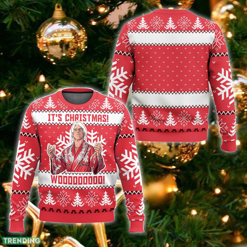 Ric Flair It’s Christmas Woooo Ugly Sweater Gift Christmas For Men And Women - Ric Flair It’s Christmas Woooo Ugly Sweater_1 Ric Flair It’s Christmas Woooo Ugly Sweater Gift Christmas For Men And Women - Ric Flair It’s Christmas Woooo Ugly Sweater_1