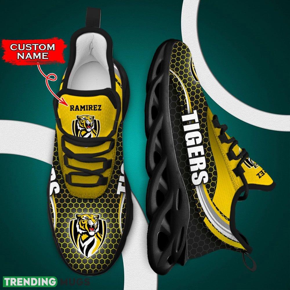 Richmond Tigers Palm Custom Name Max Soul Shoes Luxury AFL Chunky For Men Women Gift For Fans Max Soul Richmond Tigers Palm Custom Name Max Soul Shoes Luxury AFL Chunky For Men Women Gift For Fans Max Soul