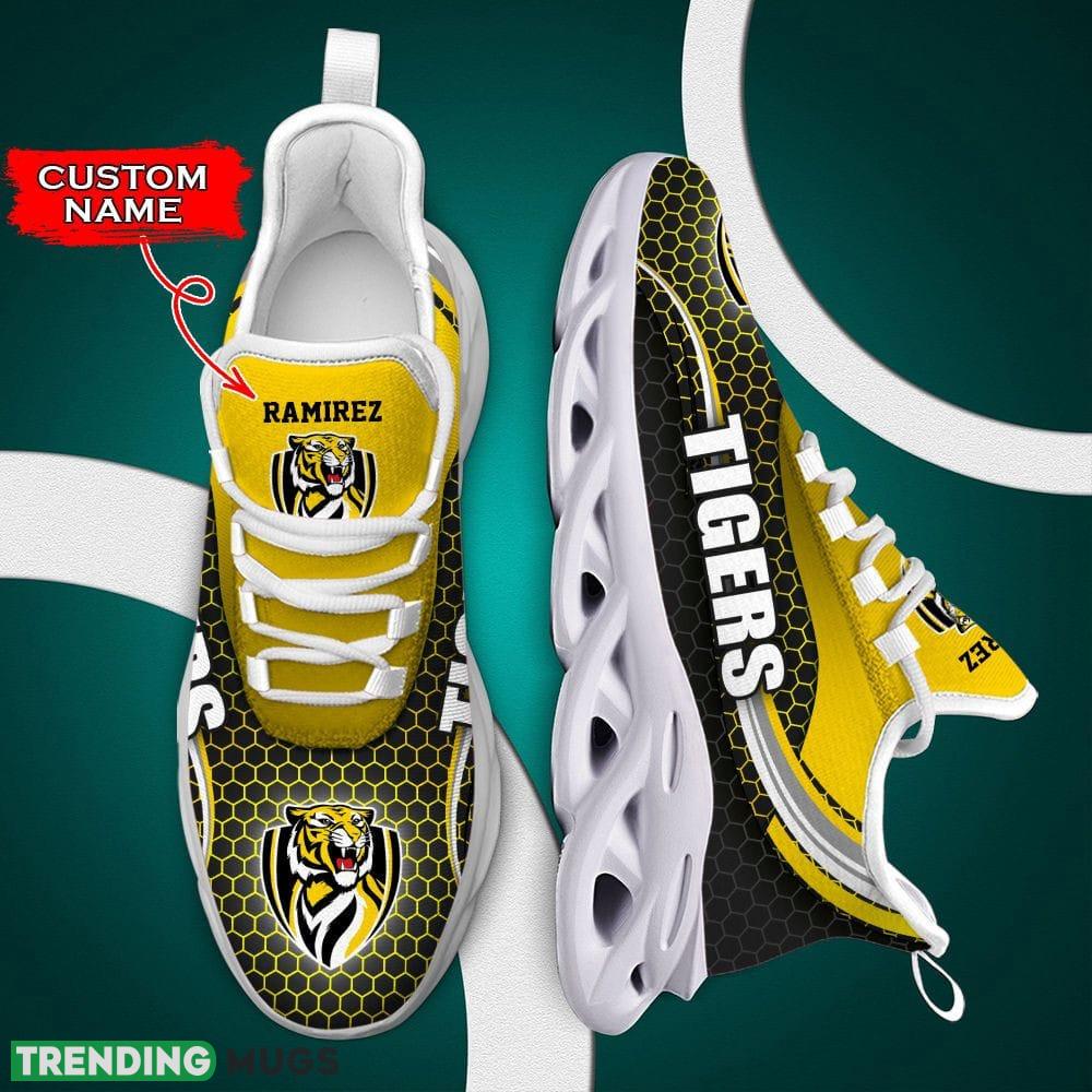 Richmond Tigers Palm Custom Name Max Soul Shoes Luxury AFL Chunky For Men Women Gift For Fans - Richmond Tigers Max Soul Shoes Luxury AFL_1 Richmond Tigers Palm Custom Name Max Soul Shoes Luxury AFL Chunky For Men Women Gift For Fans - Richmond Tigers Max Soul Shoes Luxury AFL_1