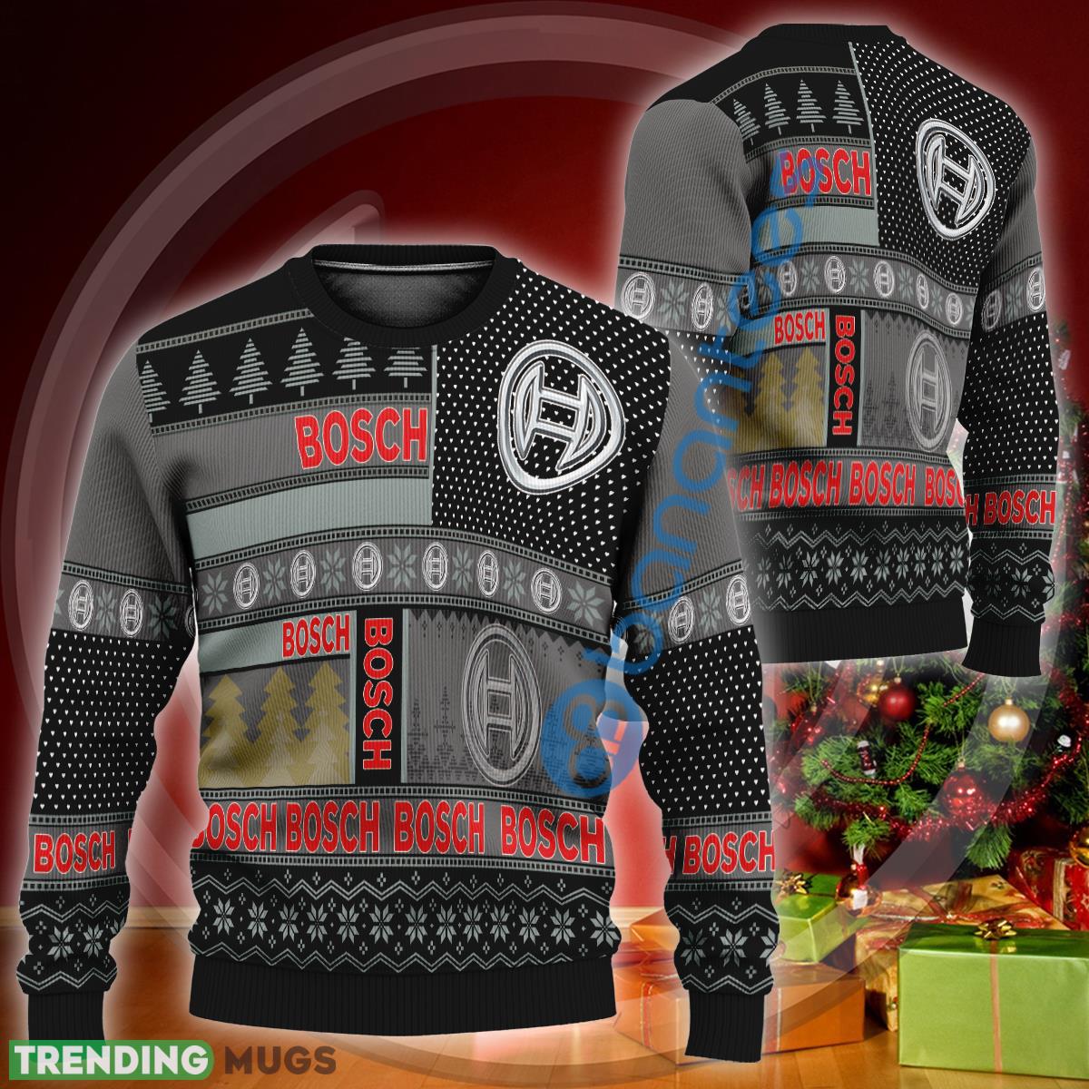 Robert Bosch Gmbh Logo Style Ugly Christmas 3D Sweater Gift For Fans - Robert Bosch Gmbh Logo Style Ugly Christmas 3D Sweater Gift For Fans Robert Bosch Gmbh Logo Style Ugly Christmas 3D Sweater Gift For Fans - Robert Bosch Gmbh Logo Style Ugly Christmas 3D Sweater Gift For Fans
