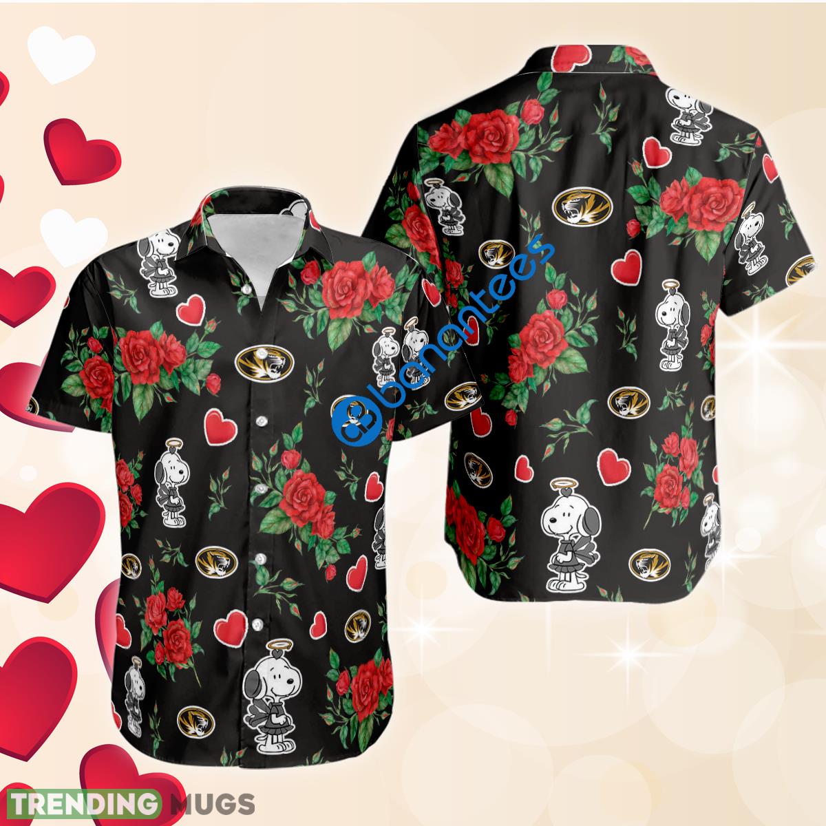 Rose Love Snoopy Cute Girl And Missouri Tigers 3D Hawaiian Shirt Valentines Day - Rose Love Snoopy Cute Girl And Missouri Tigers 3D Hawaiian Shirt Valentines Day Rose Love Snoopy Cute Girl And Missouri Tigers 3D Hawaiian Shirt Valentines Day - Rose Love Snoopy Cute Girl And Missouri Tigers 3D Hawaiian Shirt Valentines Day