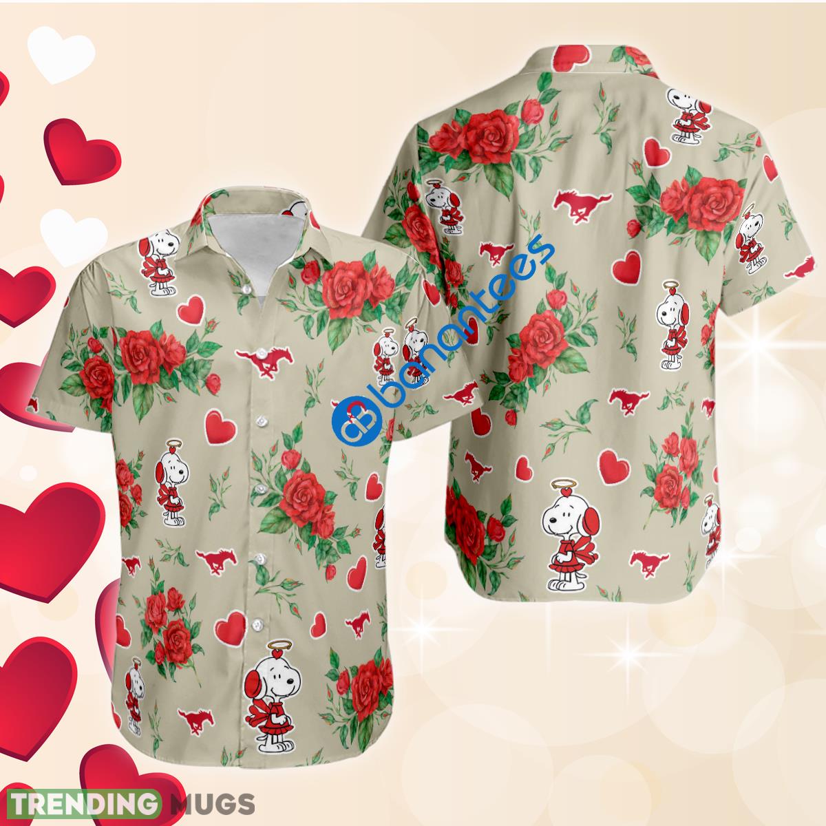 Rose Love Snoopy Cute Girl And SMU Mustangs Hawaiian Shirt Short Sleeve Valentines Day - Rose Love Snoopy Cute Girl And SMU Mustangs Hawaiian Shirt Short Sleeve Valentines Day Rose Love Snoopy Cute Girl And SMU Mustangs Hawaiian Shirt Short Sleeve Valentines Day - Rose Love Snoopy Cute Girl And SMU Mustangs Hawaiian Shirt Short Sleeve Valentines Day