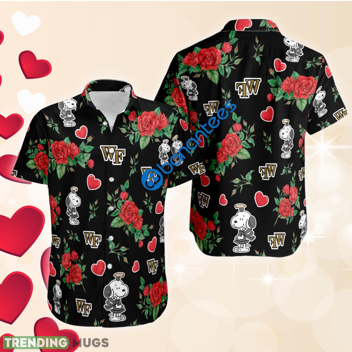 Rose Love Snoopy Cute Girl And Wake Forest Demon Deacons Hawaiian Shirt Short Sleeve Valentines Day - Rose Love Snoopy Cute Girl And Wake Forest Demon Deacons Hawaiian Shirt Short Sleeve Valentines Day Rose Love Snoopy Cute Girl And Wake Forest Demon Deacons Hawaiian Shirt Short Sleeve Valentines Day - Rose Love Snoopy Cute Girl And Wake Forest Demon Deacons Hawaiian Shirt Short Sleeve Valentines Day