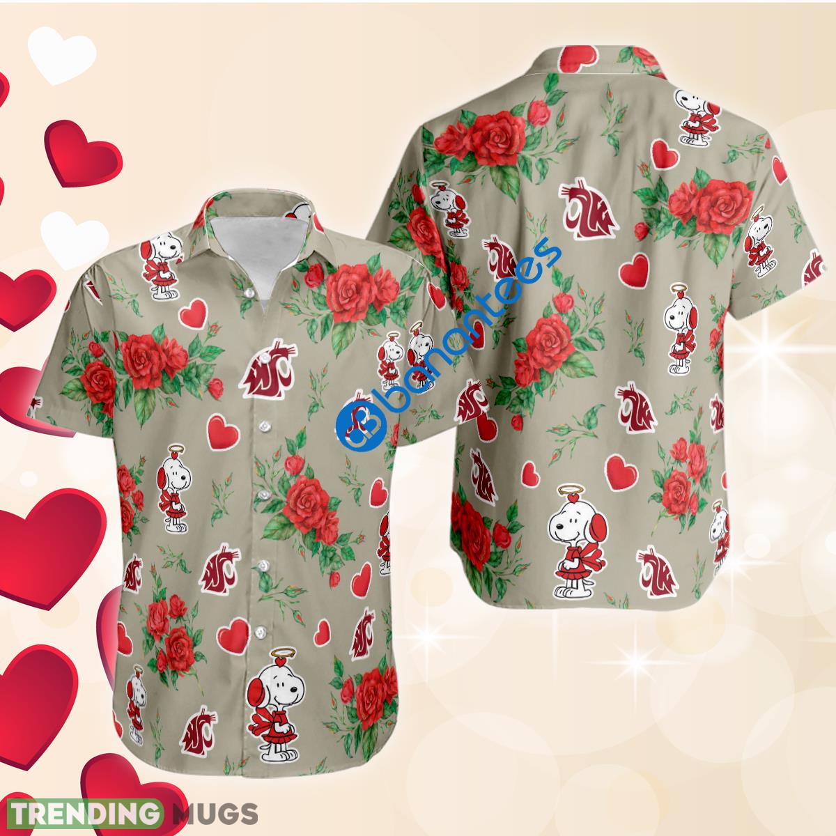 Rose Love Snoopy Cute Girl And Washington State Cougars 3D Hawaiian Shirt Valentines Day - Rose Love Snoopy Cute Girl And Washington State Cougars 3D Hawaiian Shirt Valentines Day Rose Love Snoopy Cute Girl And Washington State Cougars 3D Hawaiian Shirt Valentines Day - Rose Love Snoopy Cute Girl And Washington State Cougars 3D Hawaiian Shirt Valentines Day