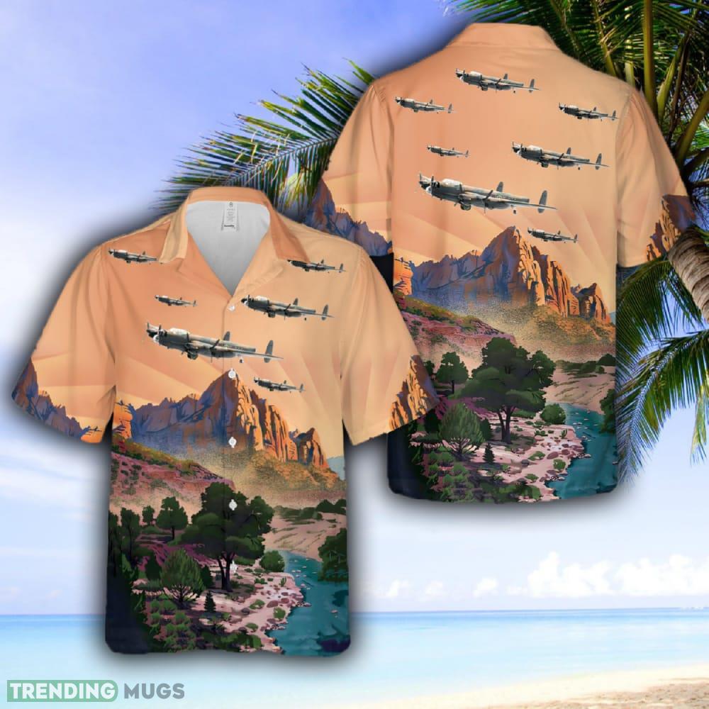 Royal Air Force Avro Lancaster BIII Special, AJ T, 'T Tommy', 617 Squadron RAF Hawaiian Shirt Hawaiian Shirt Royal Air Force Avro Lancaster BIII Special, AJ-T, 'T-Tommy', 617 Squadron RAF Hawaiian Shirt - Royal Air Force Avro Lancaster BIII Special, AJ-T, 'T-Tommy', 617 Squadron RAF Hawaiian Shirt