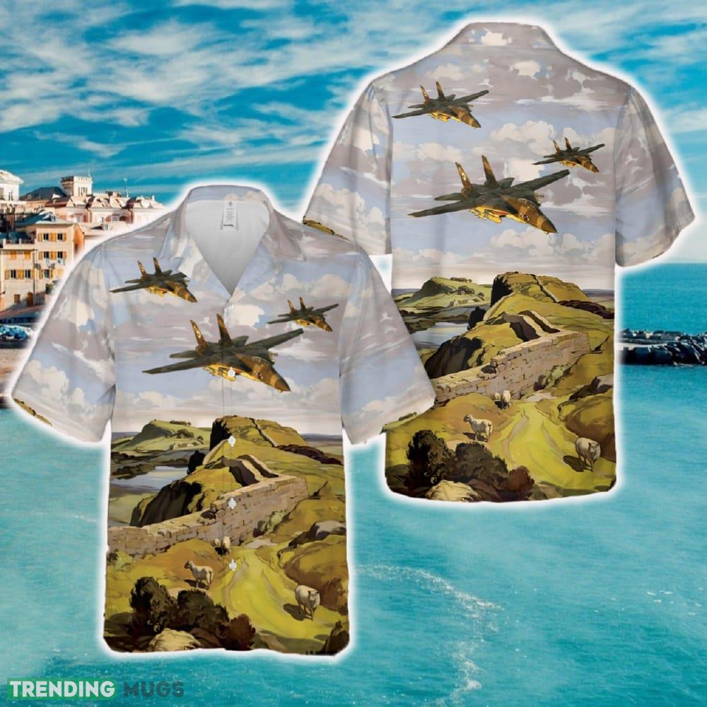 Royal Air Force Tomcat FGR.2 (F-14M) 1980s No 43 Sqn Camo Hawaiian Shirt - Royal Air Force Tomcat FGR.2 (F-14M) 1980s No 43 Sqn Camo Hawaiian Shirt Royal Air Force Tomcat FGR.2 (F-14M) 1980s No 43 Sqn Camo Hawaiian Shirt - Royal Air Force Tomcat FGR.2 (F-14M) 1980s No 43 Sqn Camo Hawaiian Shirt