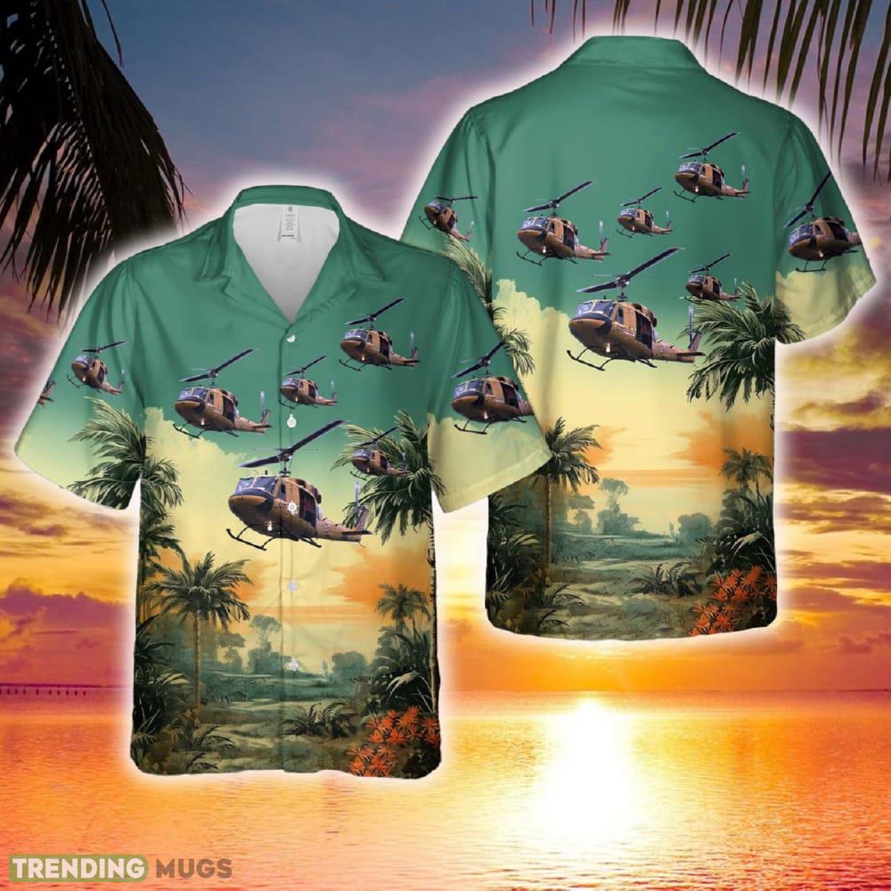 Royal Canadian Air Force CH-135 Twin Huey Hawaiian Shirt - Royal Canadian Air Force CH-135 Twin Huey Hawaiian Shirt