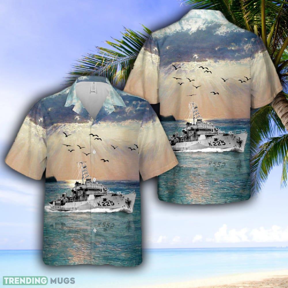 Royal Canadian Navy HMCS Kitchener (K225) Flower-class corvettes In WWII Hawaiian Shirt - Royal Canadian Navy HMCS Kitchener (K225) Flower-class corvettes In WWII Hawaiian Shirt Royal Canadian Navy HMCS Kitchener (K225) Flower-class corvettes In WWII Hawaiian Shirt - Royal Canadian Navy HMCS Kitchener (K225) Flower-class corvettes In WWII Hawaiian Shirt