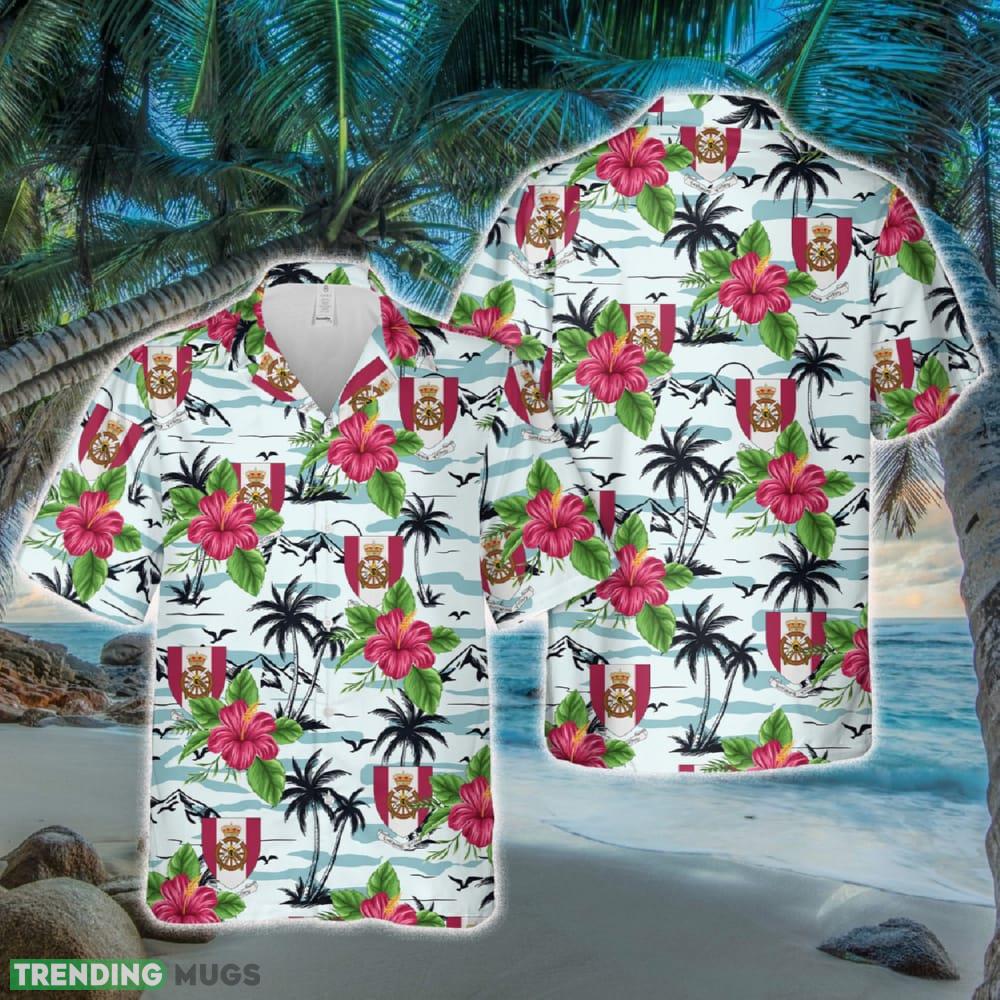 Royal Danish Army Logistic Regiment (Trænregimentet) Hawaiian Shirt - Royal Danish Army Logistic Regiment (Trænregimentet) Hawaiian Shirt