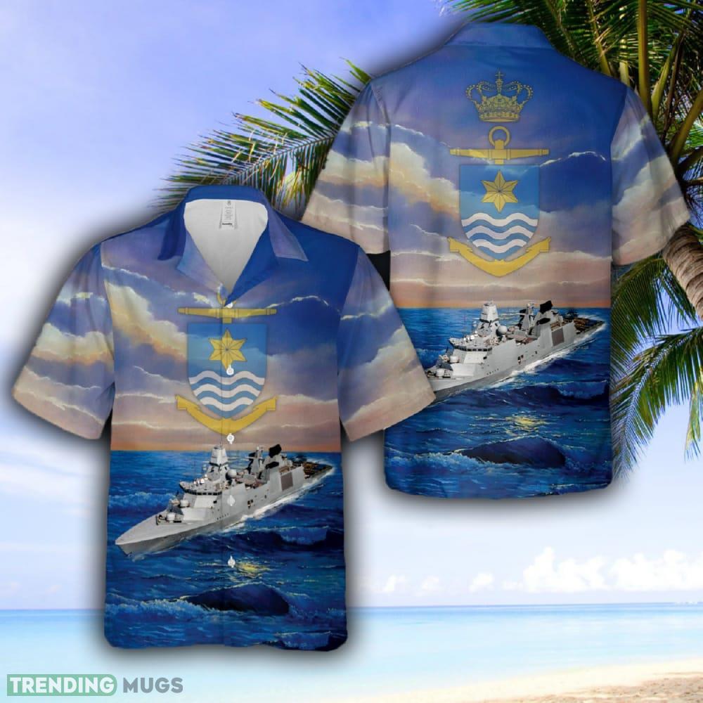 Royal Danish Navy Guided Missile Frigate FFG F 363 HDMS Niels Juel Hawaiian Shirt - Royal Danish Navy Guided Missile Frigate FFG F 363 HDMS Niels Juel Hawaiian Shirt Royal Danish Navy Guided Missile Frigate FFG F 363 HDMS Niels Juel Hawaiian Shirt - Royal Danish Navy Guided Missile Frigate FFG F 363 HDMS Niels Juel Hawaiian Shirt