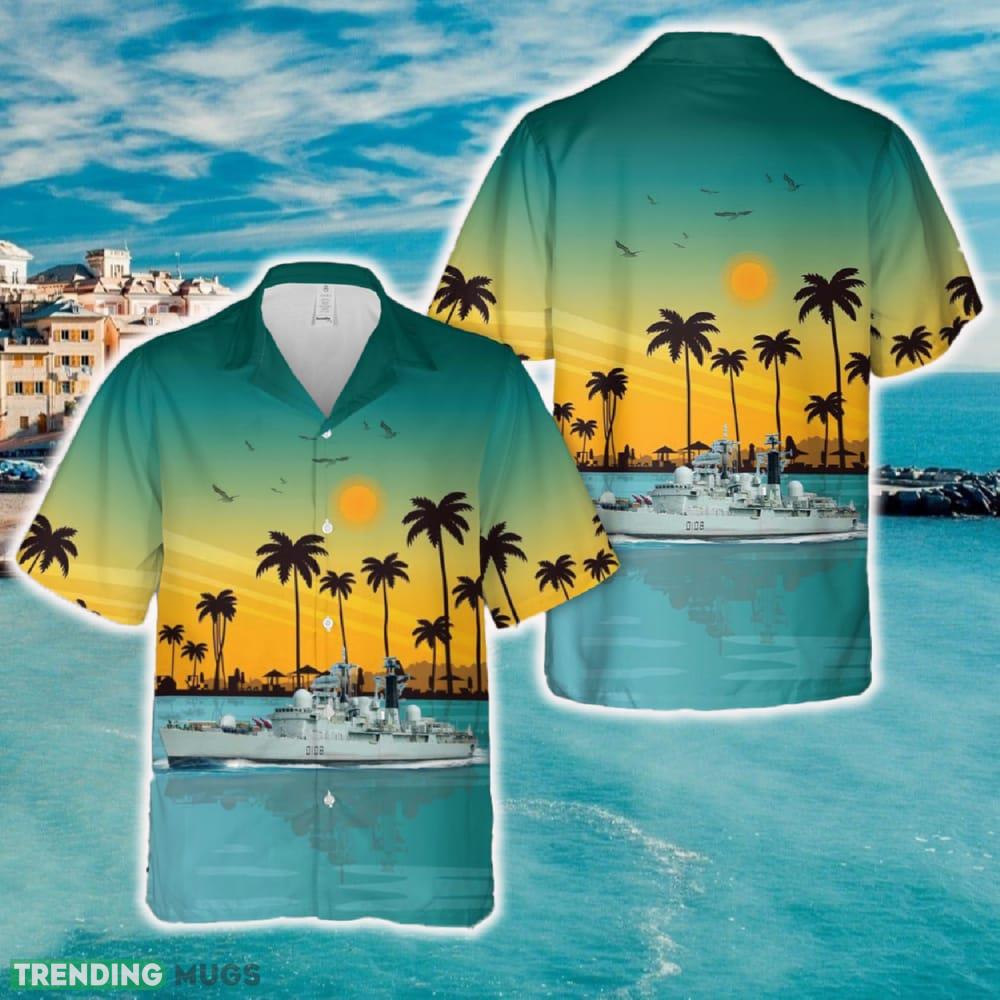 Royal Navy HMS Cardiff (D108) Hawaiian Shirt - Royal Navy HMS Cardiff (D108) Hawaiian Shirt Royal Navy HMS Cardiff (D108) Hawaiian Shirt - Royal Navy HMS Cardiff (D108) Hawaiian Shirt