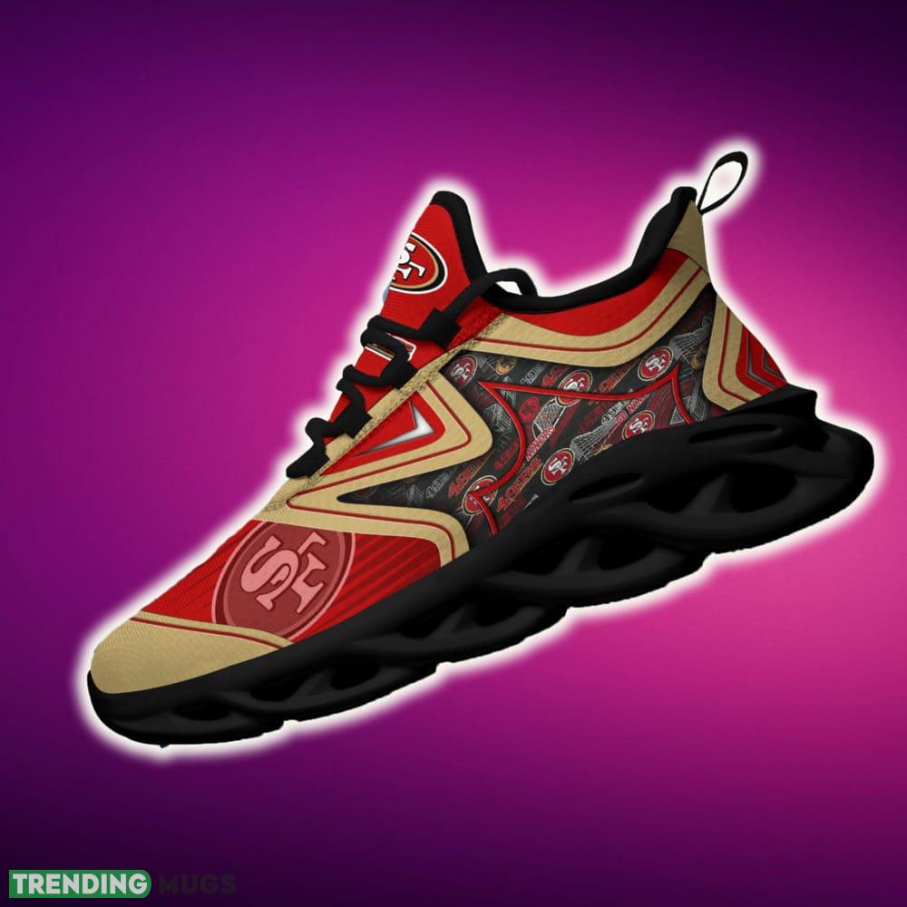 San Francisco 49ers Black And White Effortless Sports Sneakers Ideas For Men And Women Gift Max Soul Shoes Max Soul San Francisco 49ers Black And White Effortless Sports Sneakers Ideas For Men And Women Gift Max Soul Shoes Max Soul