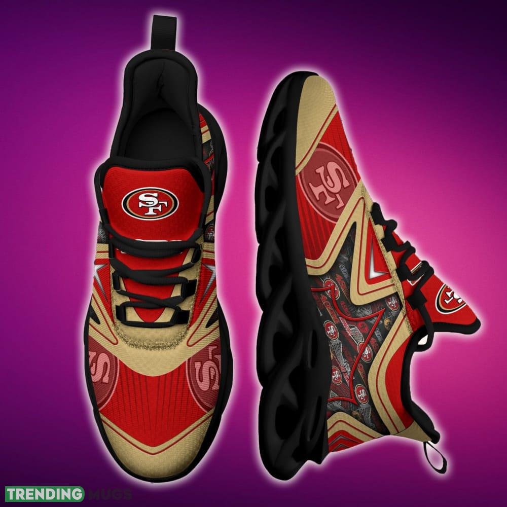 San Francisco 49ers Black And White Effortless Sports Sneakers Ideas For Men And Women Gift Max Soul Shoes - San Francisco 49ers Black And White Clunky Shoes For Fans This Season_1 San Francisco 49ers Black And White Effortless Sports Sneakers Ideas For Men And Women Gift Max Soul Shoes - San Francisco 49ers Black And White Clunky Shoes For Fans This Season_1