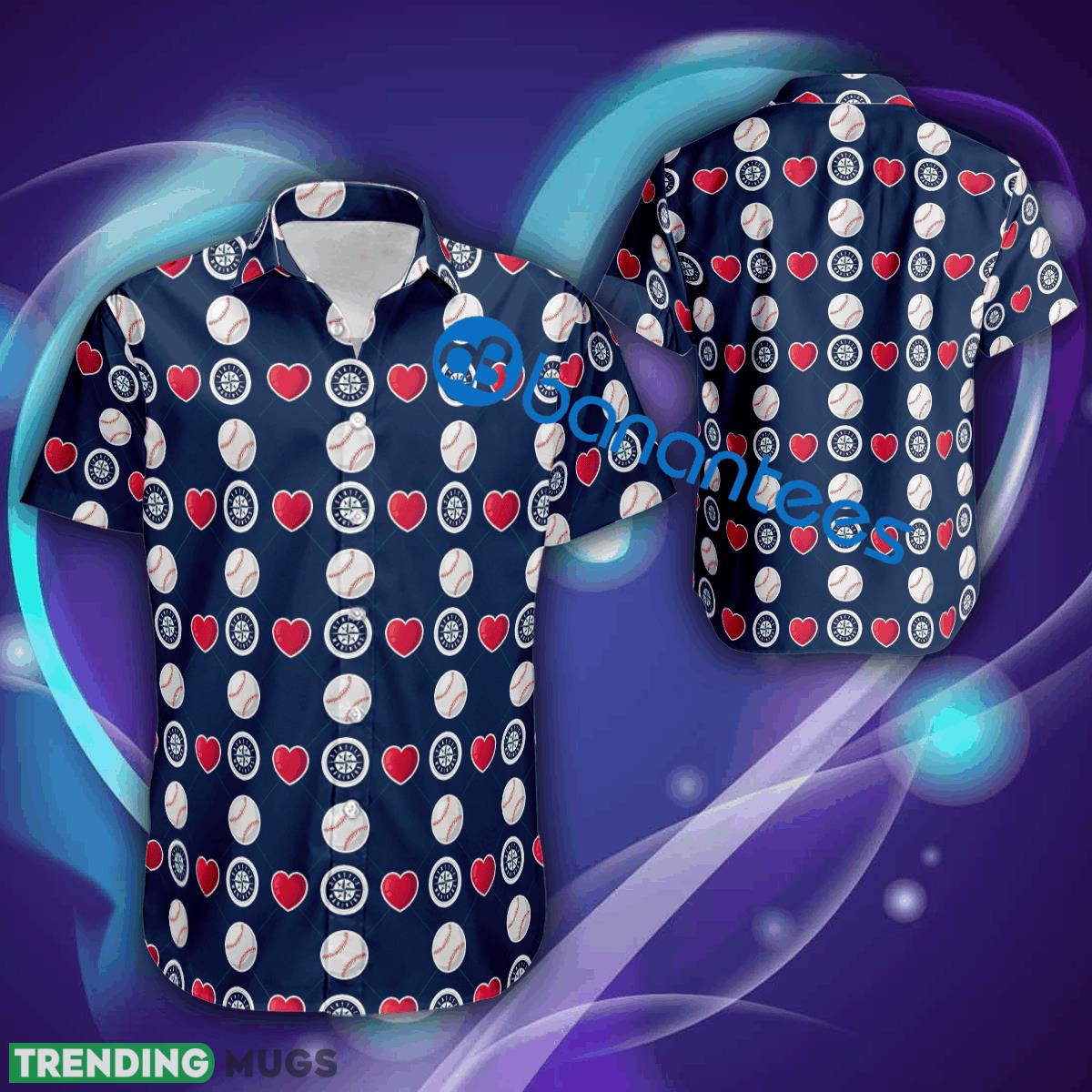 Seattle Mariners Logo Heart Pattern Valentines Days AOP Hawaiian Shirt Gift For Fans - Seattle Mariners Logo Heart Pattern Valentines Days AOP Hawaiian Shirt Gift For Fans Seattle Mariners Logo Heart Pattern Valentines Days AOP Hawaiian Shirt Gift For Fans - Seattle Mariners Logo Heart Pattern Valentines Days AOP Hawaiian Shirt Gift For Fans