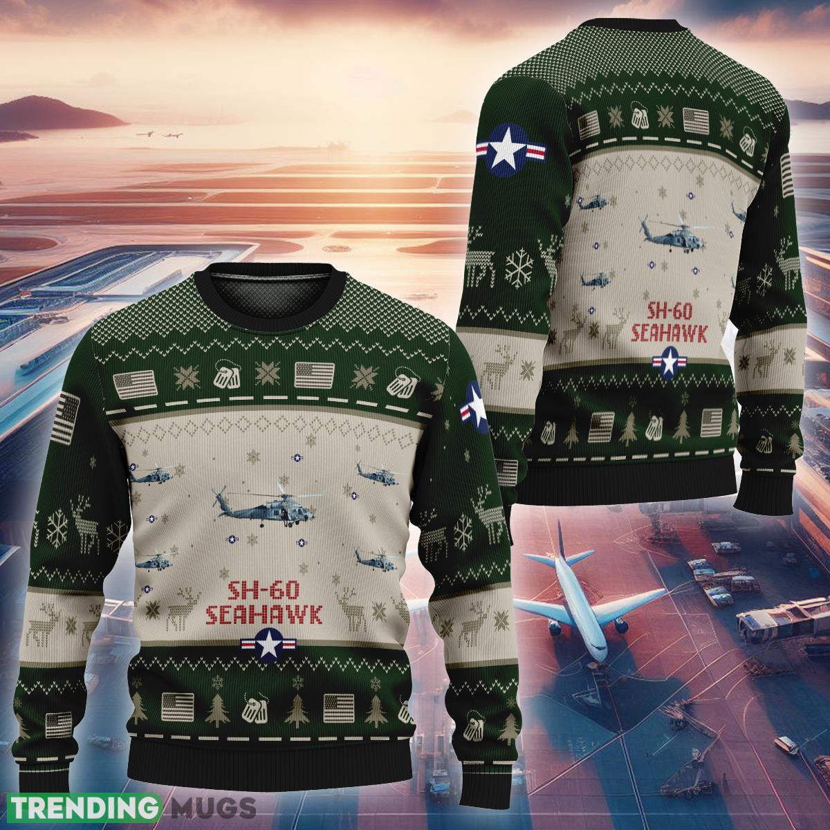 SH-60 Seahawk Aircraft SH60 Green Knitted Christmas Sweater AOP Gift For Holidays - SH-60 Seahawk Aircraft SH60 Green Knitted Christmas Sweater AOP Gift For Holidays SH-60 Seahawk Aircraft SH60 Green Knitted Christmas Sweater AOP Gift For Holidays - SH-60 Seahawk Aircraft SH60 Green Knitted Christmas Sweater AOP Gift For Holidays